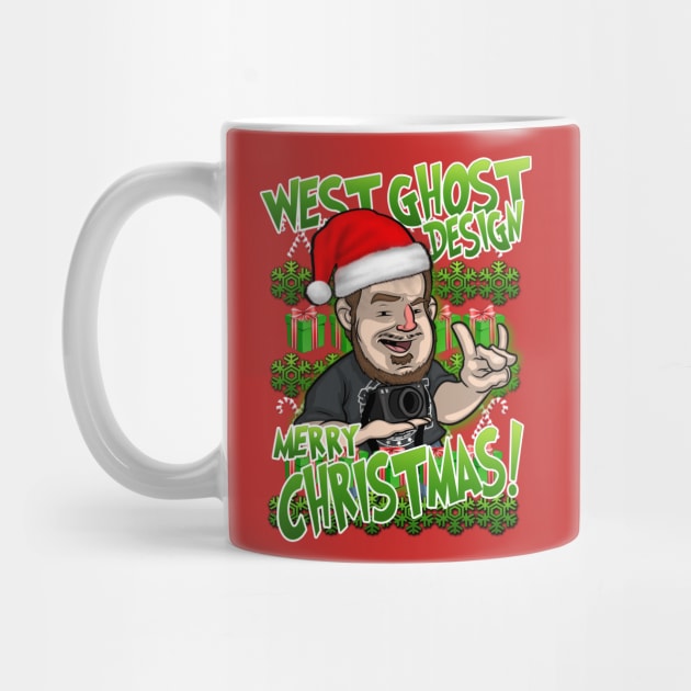 west ghost design christmas ugly sweaters T-Shirt by WestGhostDesign707